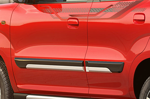 Maruti Suzuki Body Side Moulding (Black & Silver) | S-Presso - 990J0M62S01-030
