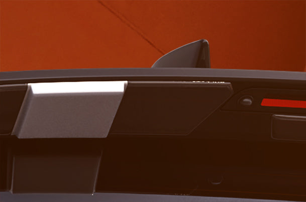 Maruti Suzuki Rear Upper Spoiler Extender - Black + Silver | New Brezza (All Variants) - 990J0M66T07-110