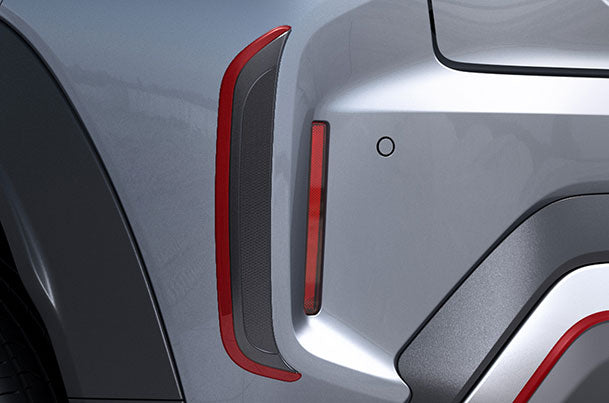 Maruti Suzuki Rear Bumper Painted Garnish - Black + Red | Fronx - 990J0M74T13-050