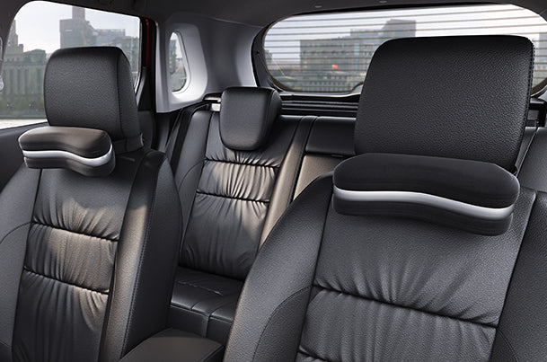 Maruti Suzuki Cushion - Neck Support Polyphill (Black And Silver) | 2 Pieces - 990J0M999L2-300