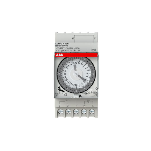 ABB MDRC 2CSM208151R1000 AD1CO Daily time switch running reserve 1NO1NC AD1CO R 15m