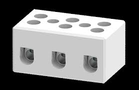 Connectwell CB43 4 3 POLE FLOATING TYPE CERAMIC TB (Pack Of 50 Qty)