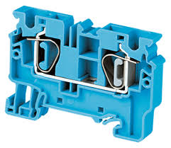 Connectwell CX10BU 10 FEED THRU SPRING CLAMP TB BLUE (Pack Of 50 Qty)