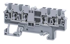 Connectwell CX2.54 2.5 FEED THRU SPRING CLAMP 4 WIRE TB (Pack Of 100 Qty)