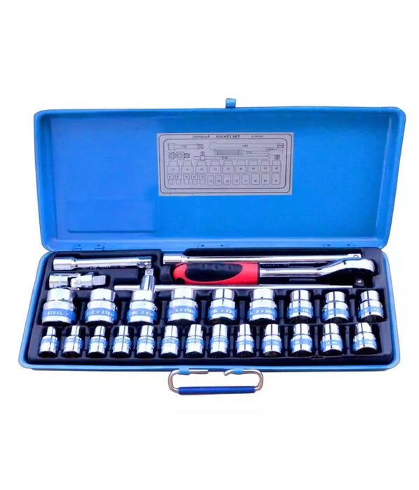 Taparia 27 Pcs. Square Drive Bi-Hex Socket Set S-14M X L