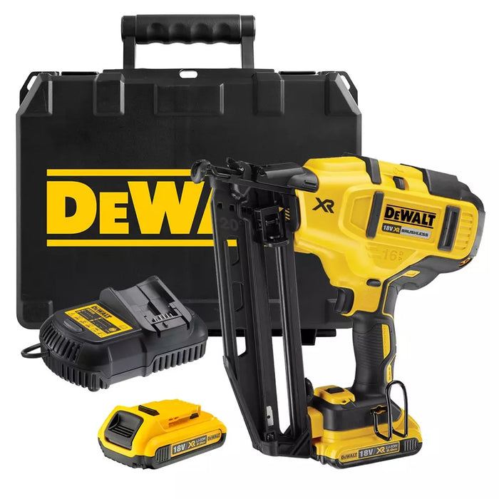 Dewalt Concrete Nailer Black & Yellow DCN660D2-QW (2Ah)