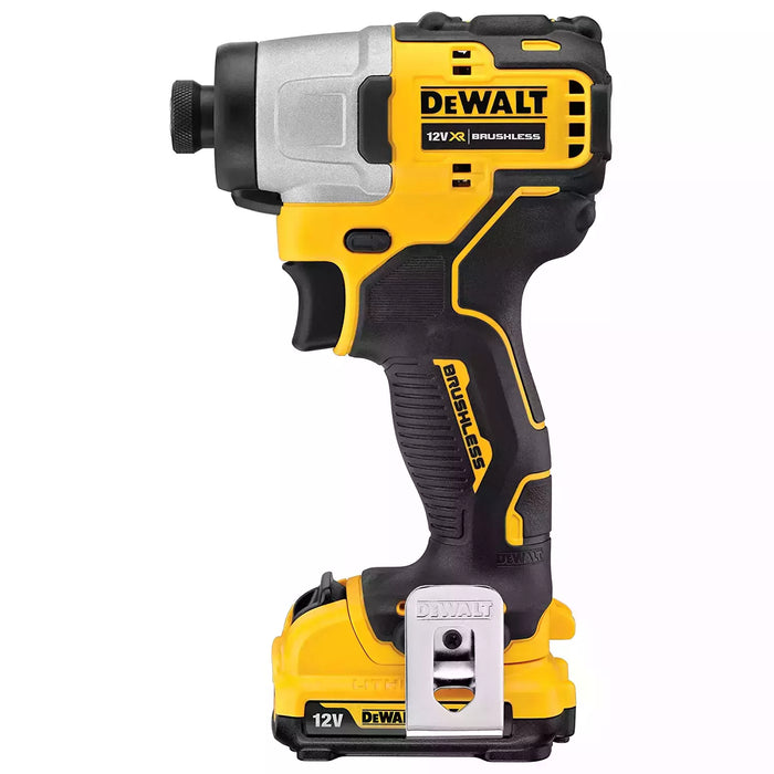 Dewalt 2 Ah Cordless Impact Driver Black & Yellow (Bare Tool), DCF801D2-QW