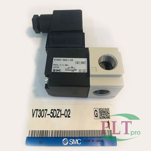 SMC 14" 32 N.C. Solenoid Valve 24 Vdc Din Type Coil With Indicator VT307 5DZ1 02