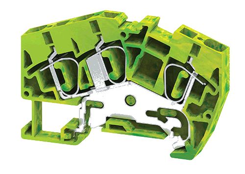 Connectwell 6 Ang Feed Thru Sp Cl 3Wire Ground Tb Agt63 (Pack Of 50 Qty)