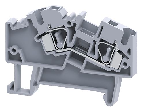 Connectwell As4 Angu 4 Sq Fd Thru Sp Cl Pa Tb Gry As4 (Pack Of 100 Qty)