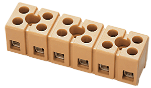 Connectwell Cmst12W 2.5 2 Pole Strip Melamine Terminal (Pack Of 120 Qty)