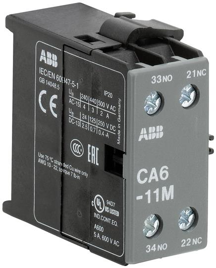 ABB CA6 11M Auxiliary Contact GJL1201317R0003