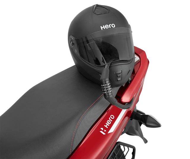 Hero Helmet Number Lock Black - 99750ZZZ111R01S