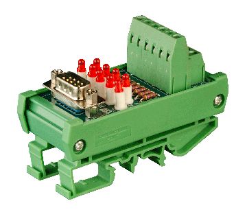 Connectwell 37Pin M Dsub Mod Led Indic. Rail Mnt Imdsubm37L1