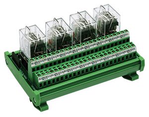 Connectwell 4Co 4Ch Rly Mod 24Dc Base Omron Rail Mt Imre4Ss424Om