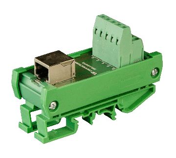 Connectwell 8Pin Rj45 Mod Horiz. Sheilded Rail Mnt Imrj458Hs