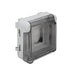 Legrand 069580 GREYWHITE ADAPTOR FOR IP55 PLEXO WITH SMOKED POLYCARBONATE FLAP FOR 2 MODULES