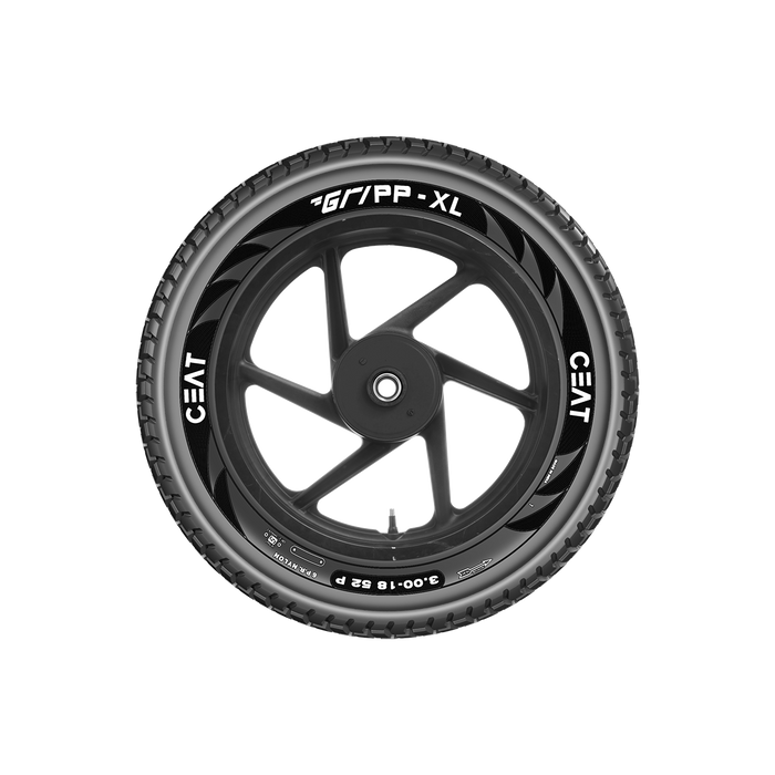 CEAT Gripp XL110/90-18 61P Bike Tyres - 110/90-18 61P