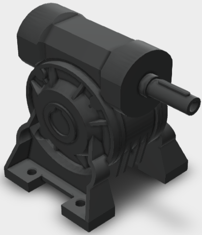 Bonfiglioli 0.18KW A: Foot mount overdriven Worm Reduction Gearbox VF49A80HSB3