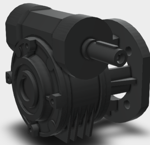Bonfiglioli 0.18KW F: Flange mount Worm Reduction Gearbox VF44F128HSB3