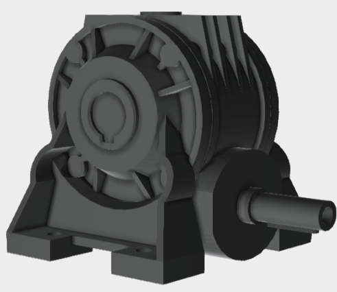 Bonfiglioli 0.18KW N: Foot mount underdriven Worm Reduction Gearbox VF44N20HSB3