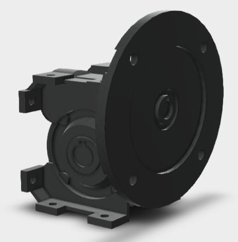 Bonfiglioli Vf 30 U Worm Reduction Gear Boxratio 10 Rpm 150 S.F 1.5For 0.25 Hp P63 B5 Motor VF30U10P63B5B3