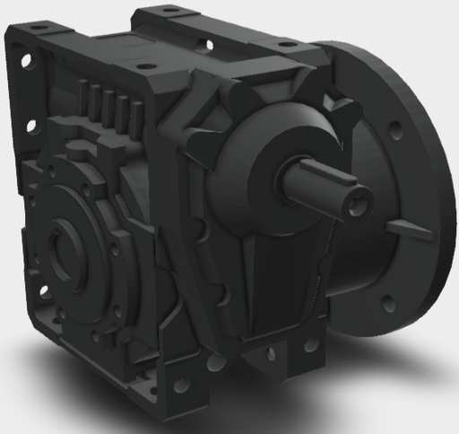 Bonfiglioli 0.75KW UFC: Short flange mount Worm Reduction Gearbox With Solid Input Shaft W86UFC46HSB3